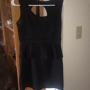 Black mini dress